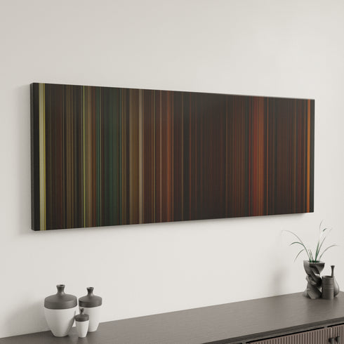 Inglourious Basterds canvas art in modern interior - movie color palette