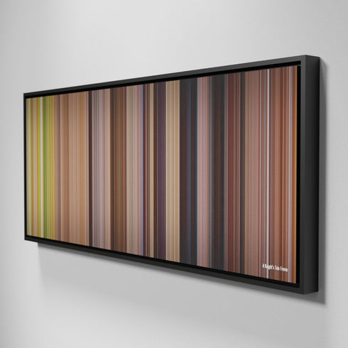 Side view of Framed Buff's of A Knight's Tale Frome on the wall