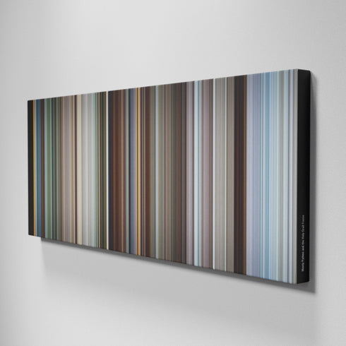 Side view of Buff's of Monty Python and the Holy Grail Frome on the wall