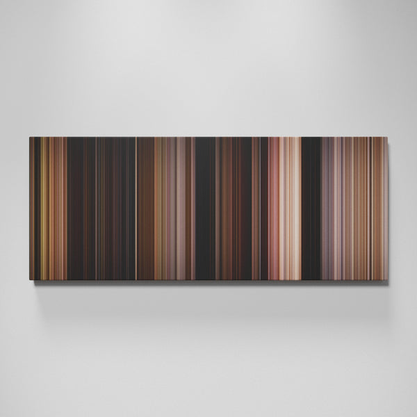 The Fast and the Furious movie canvas wall art - color palette print