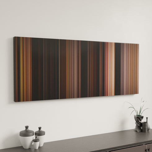 The Fast and the Furious canvas art in modern interior - movie color palette