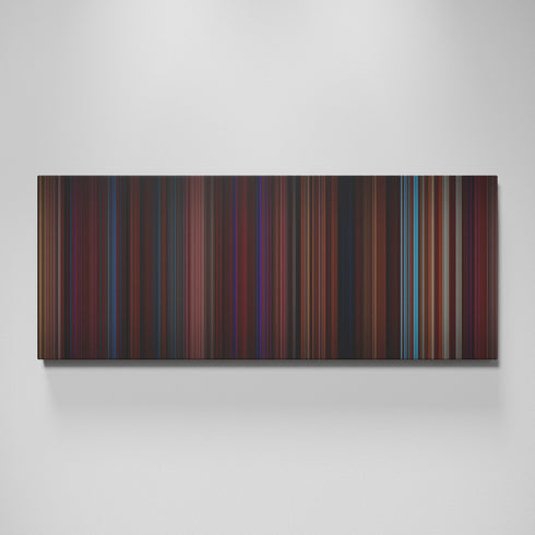 Burlesque movie canvas wall art - color palette print
