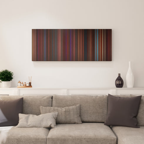 Living room interior with Burlesque Frome on the wall