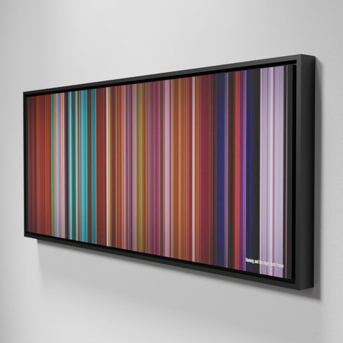 Side view of Framed Buff's of Hedwig and the Angry Inch Frome on the wall