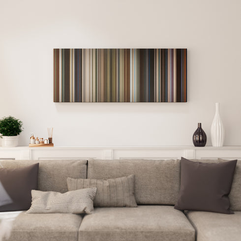 Captain Marvel canvas print in living room - film wall decor