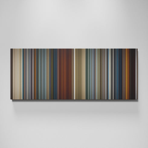 Skyfall movie canvas wall art - color palette print