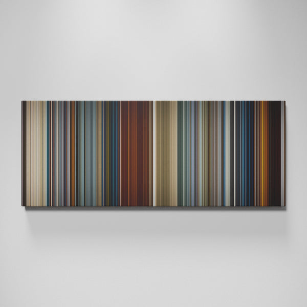 Skyfall movie canvas wall art - color palette print