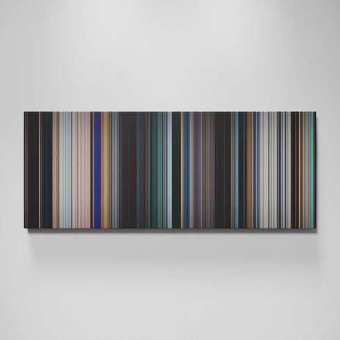 Black Panther movie canvas wall art - color palette print