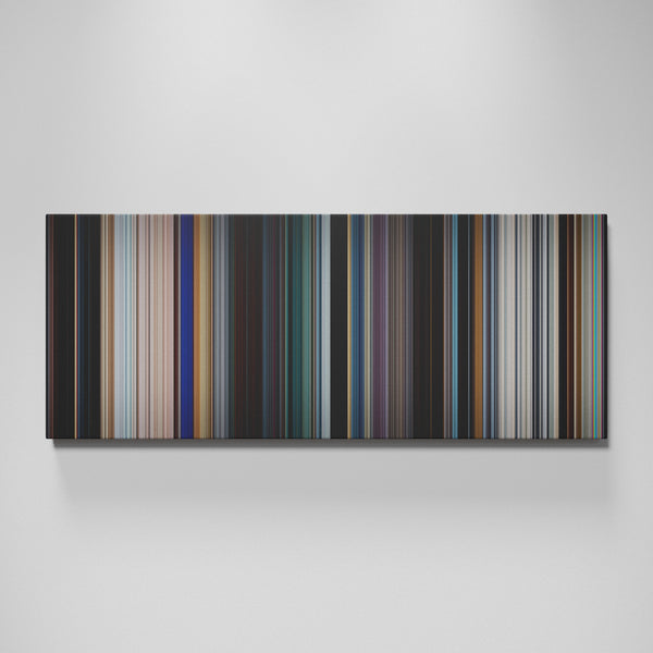Black Panther movie canvas wall art - color palette print