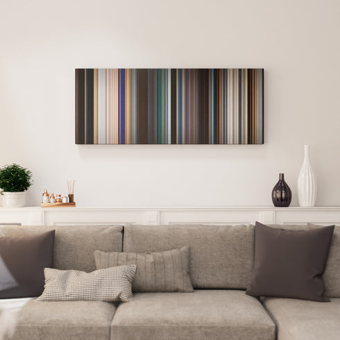 Living room interior with Black Panther Frome on the wall