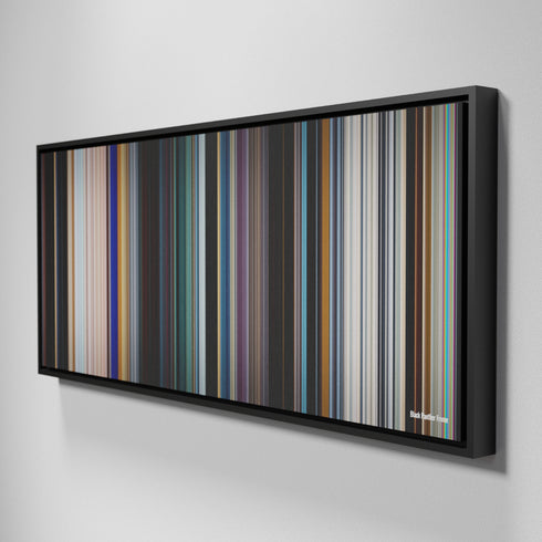 Side view of Framed Buff's of Black Panther Frome on the wall