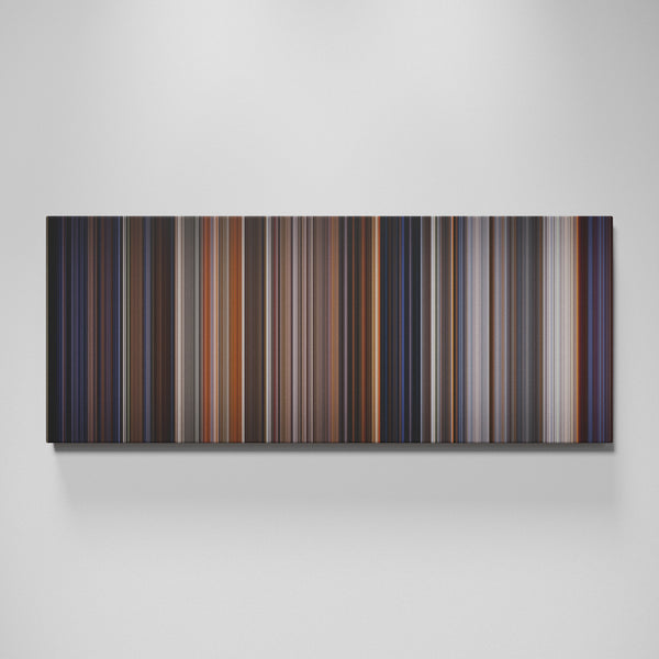 E.T. the Extra-Terrestrial movie canvas wall art - color palette print