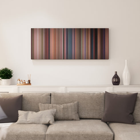 Heathers canvas print in living room - film wall decor