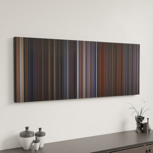 Tank Girl canvas art in modern interior - movie color palette
