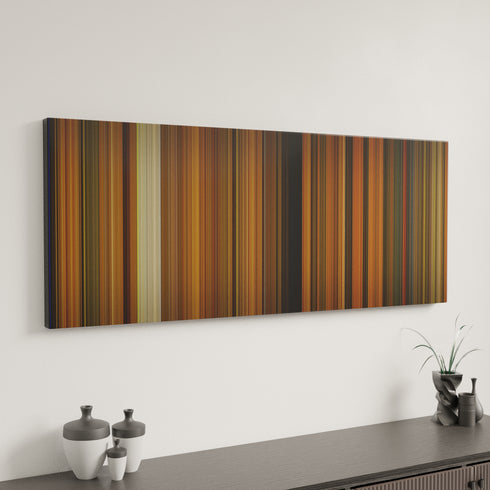 Curse of the Golden Flower canvas art in modern interior - movie color palette