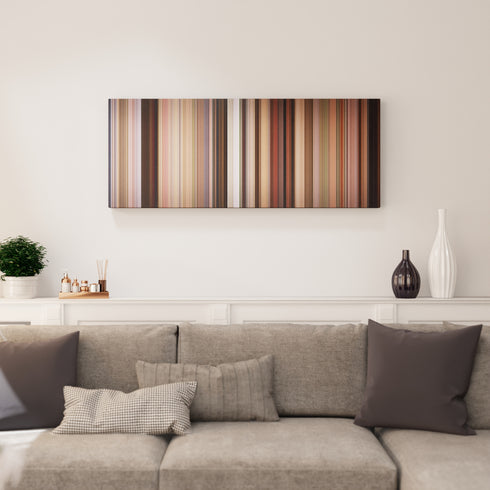 Home Again canvas print in living room - film wall decor