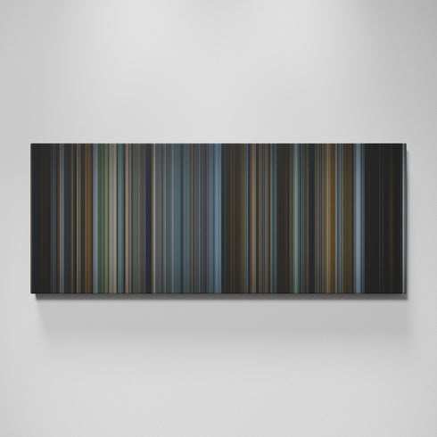 The Bourne Identity movie canvas wall art - color palette print