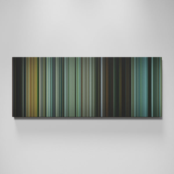The Bourne Supremacy movie canvas wall art - color palette print