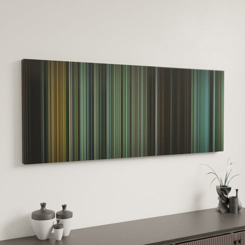 The Bourne Supremacy canvas art in modern interior - movie color palette