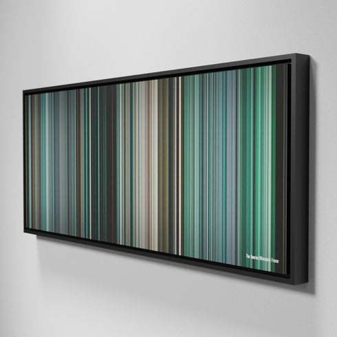 Side view of Framed Buff's of The Bourne Ultimatum Frome on the wall