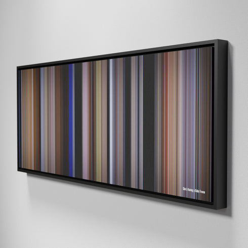 Side view of Framed Buff's of She's Having a Baby Frome on the wall