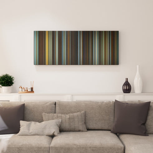 Living room interior with The Curious Case of Benjamin Button Frome on the wall