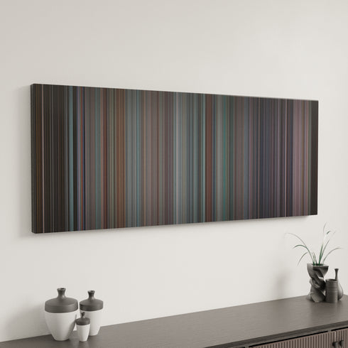The Newsroom: We Just Decided To canvas art in modern interior - movie color palette