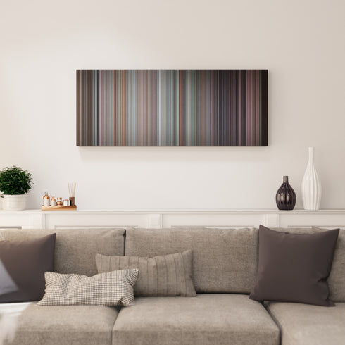 Living room interior with The Newsroom: We Just Decided To Frome on the wall