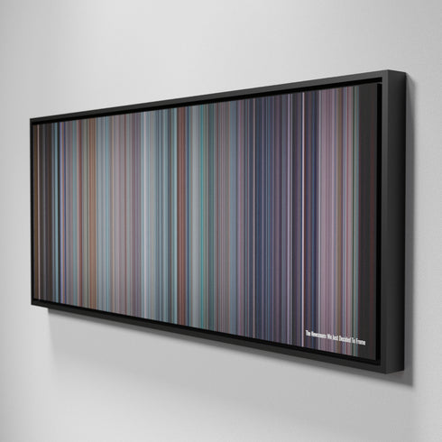 Side view of Framed Buff's of The Newsroom: We Just Decided To Frome on the wall