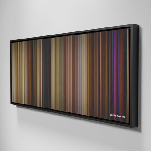 Side view of Framed Buff's of Silver Linings Playbook Frome on the wall