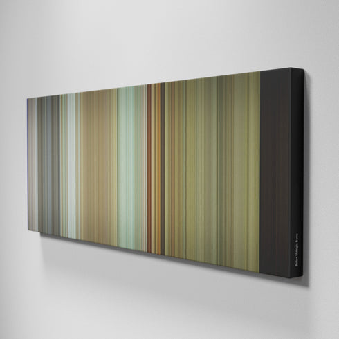 Side view of Buff's of Before Midnight Frome on the wall