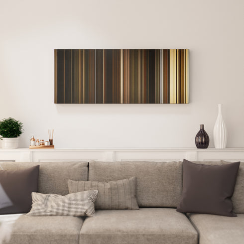 Living room interior with The Fountain Frome on the wall