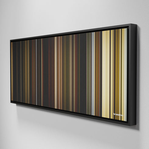 Side view of Framed Buff's of The Fountain Frome on the wall