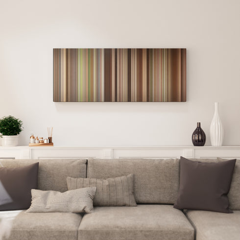 Living room interior with A League of Their Own Frome on the wall