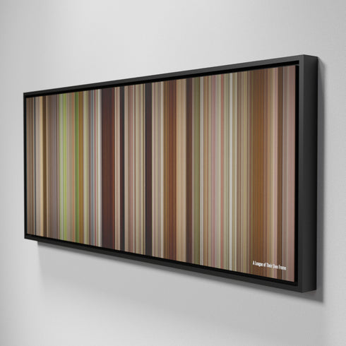 Side view of Framed Buff's of A League of Their Own Frome on the wall