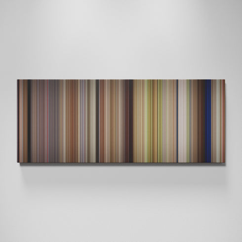 French Kiss movie canvas wall art - color palette print