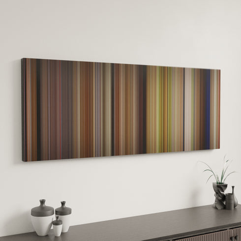 Minimal interior design with French Kiss Frome on the wall