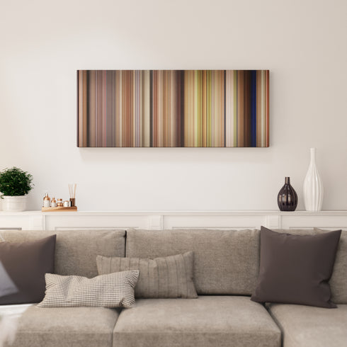 French Kiss canvas print in living room - film wall decor
