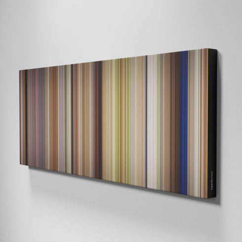 Side view of Buff's of French Kiss Frome on the wall