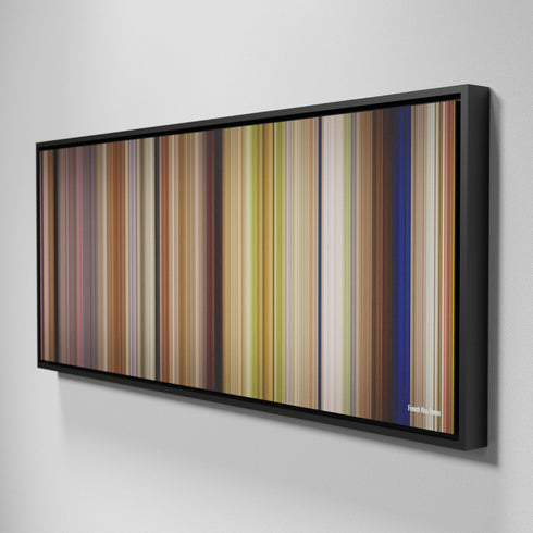 Side view of Framed Buff's of French Kiss Frome on the wall