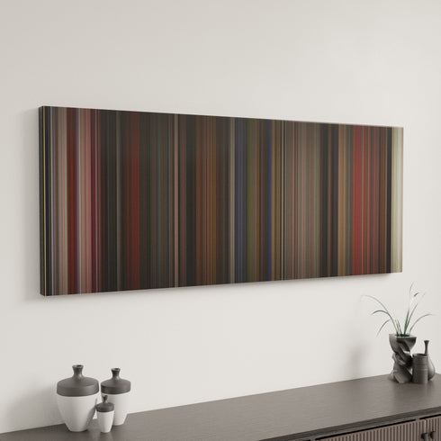 The Man Who Knew Too Little canvas art in modern interior - movie color palette