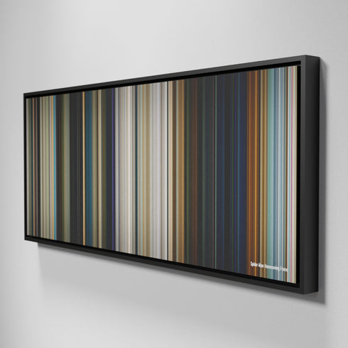 Side view of Framed Buff's of Spider-Man: Homecoming Frome on the wall