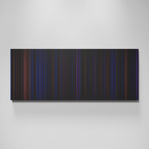 Hamilton movie canvas wall art - color palette print