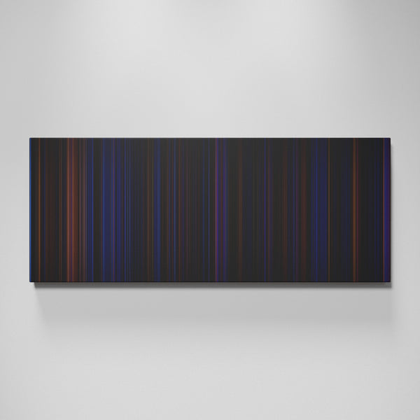 Hamilton movie canvas wall art - color palette print