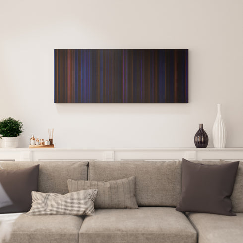 Hamilton canvas print in living room - film wall decor