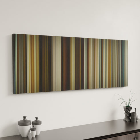 About Time canvas art in modern interior - movie color palette