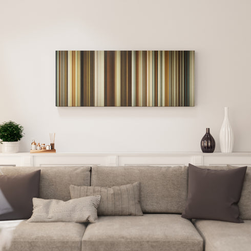 Living room interior with About Time Frome on the wall