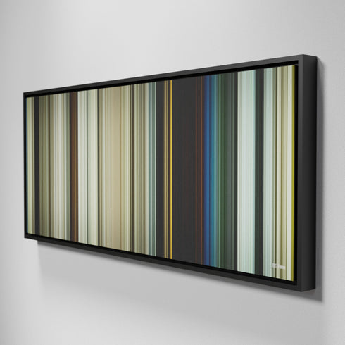 Side view of Framed Buff's of 1917 Frome on the wall