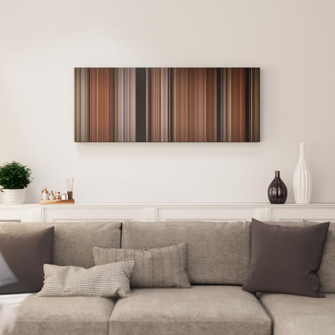 Living room interior with Midnight in the Garden of Good and Evil Frome on the wall