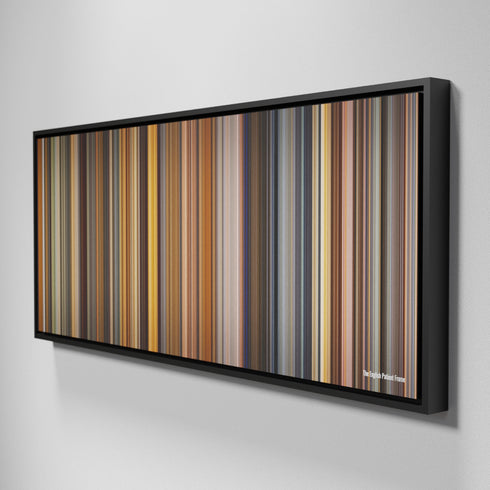 Side view of Framed Buff's of The English Patient Frome on the wall